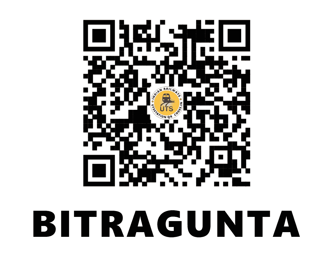 UTS QR Code for BITRAGUNTA - BTTR - SC (ANDHRA PRADESH)
